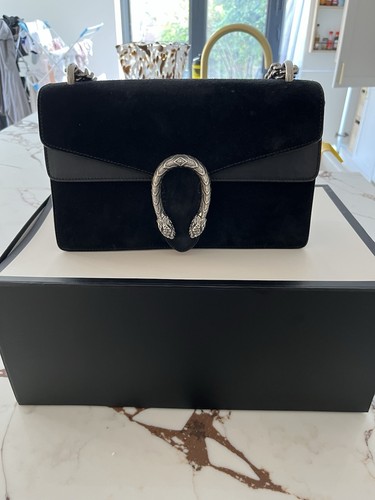 Gucci dionysus black suede - gucci, &