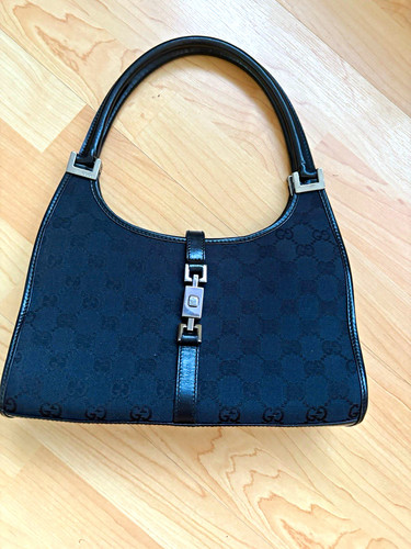 Gucci black jackie bag silver - gucci,