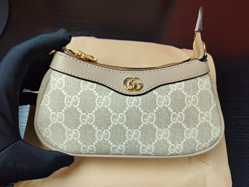 Gucci canvas small zip - canvas,