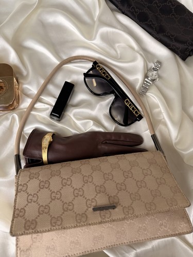 Vintage gucci canvas flap - vintage,