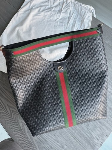 Gucci giglio leather tote - leather,