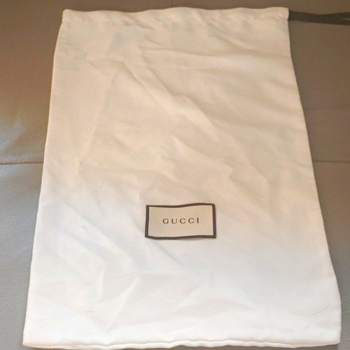 Gucci white canvas dustbag - canvas,