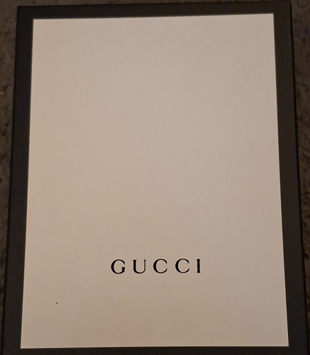Gucci black textured leather - gucci,