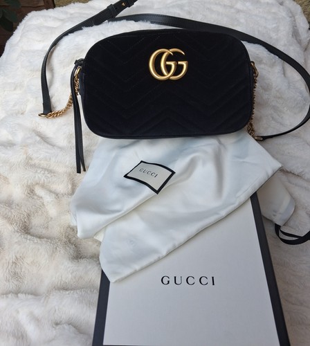 Gucci black marmont velvet
