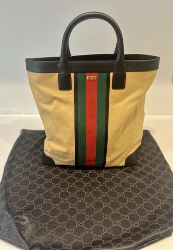 Gucci beige canvas - beige, tote