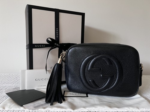 Gucci soho disco black leather - gucci,