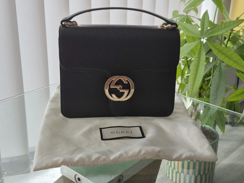 Gucci black interlocking - black, g