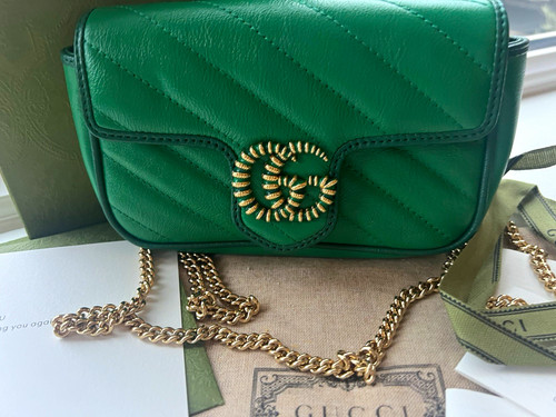 Gucci green mini marmot - gucci,