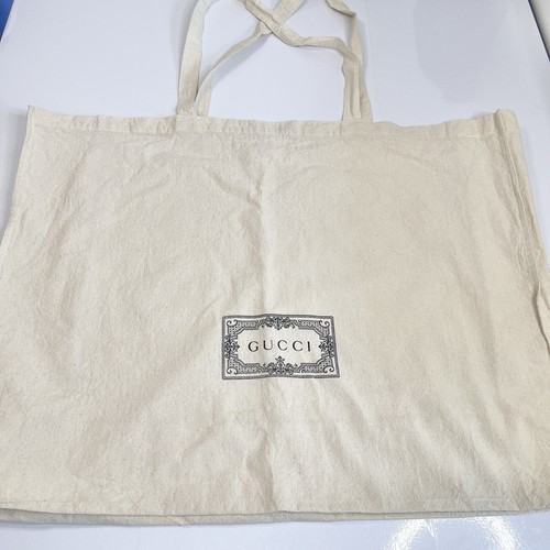 Gucci logo cream cotton - logo, tote