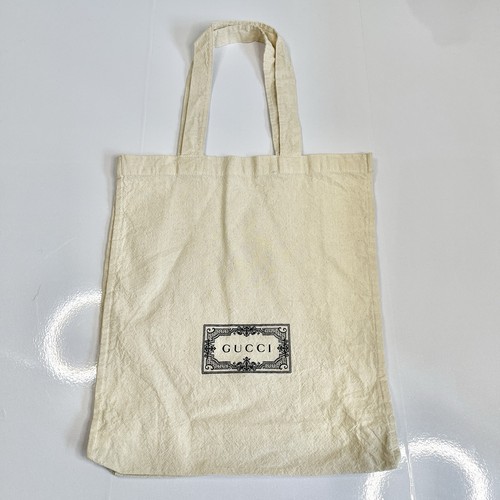 Gucci logo cream cotton - logo, tote