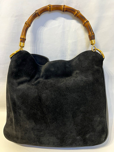 Gucci bamboo top handle black - gucci,