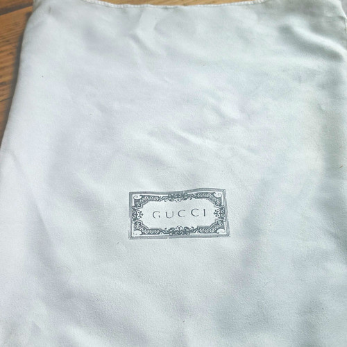 Gucci white fabric dustbag - gucci,