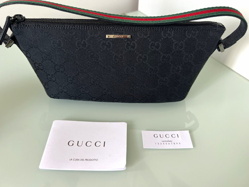 Vintage gucci black canvas - vintage,