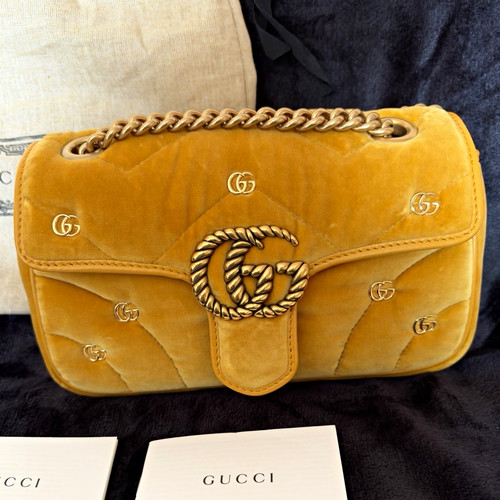 Gucci marmont small yellow - gucci,